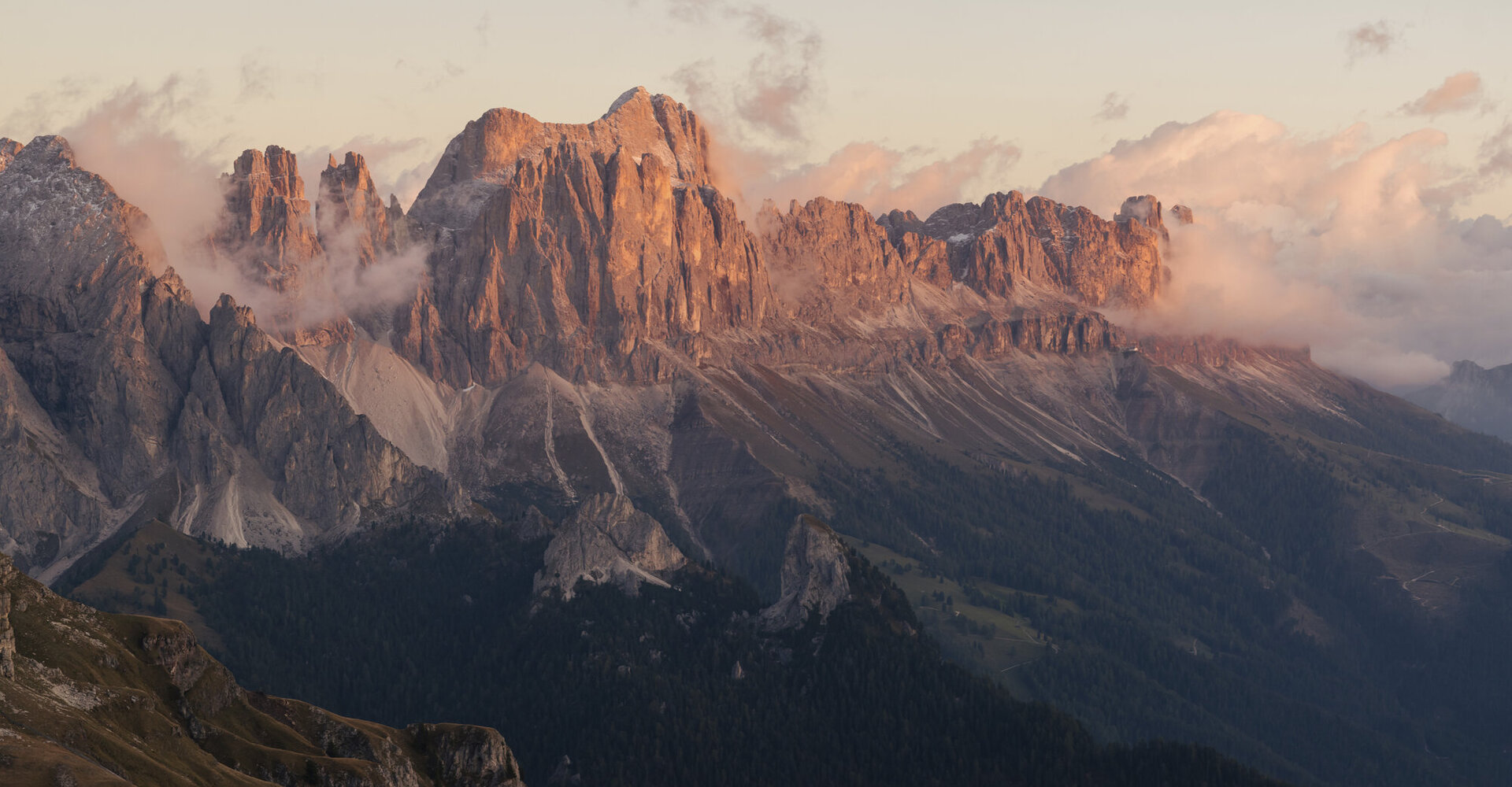 Wenn die Dolomiten glühen